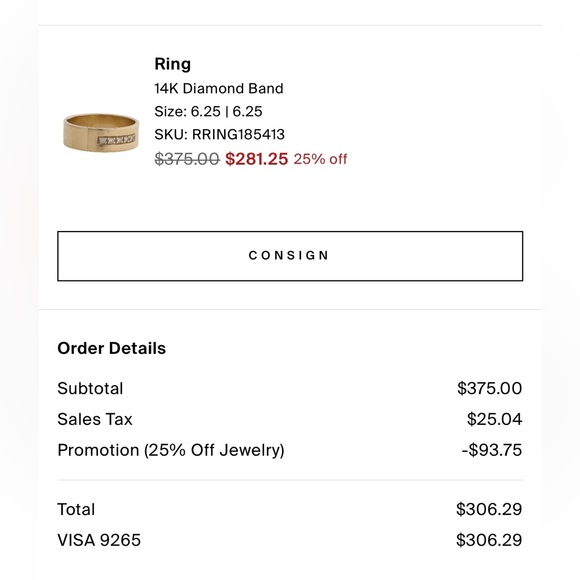 14K Diamond Ring Size 5.5-6.25 - Picture 3 of 3